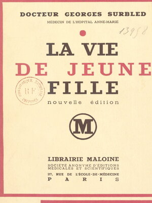 cover image of La vie de jeune fille